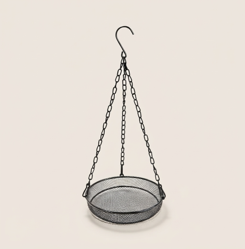 Metal Bird Feeder Tray with Mesh, Lightweight and Durable - Image 2
