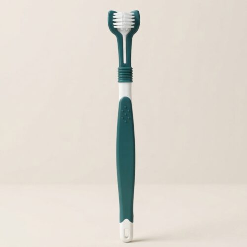 Pets Three-Head Multi-angle Toothbrush