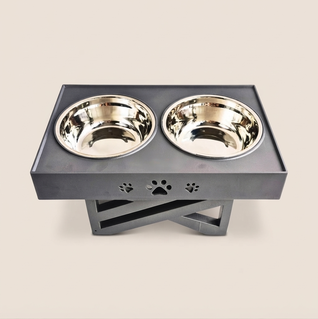 Adjustable Elevated Pet Feeding Station