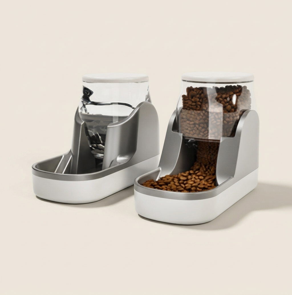 Automatic Pet Feeder and Water Dispenser